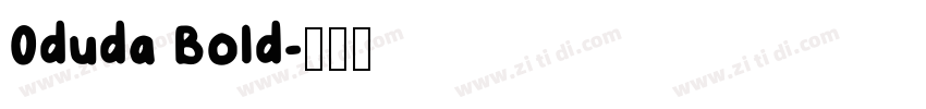 0duda Bold字体转换